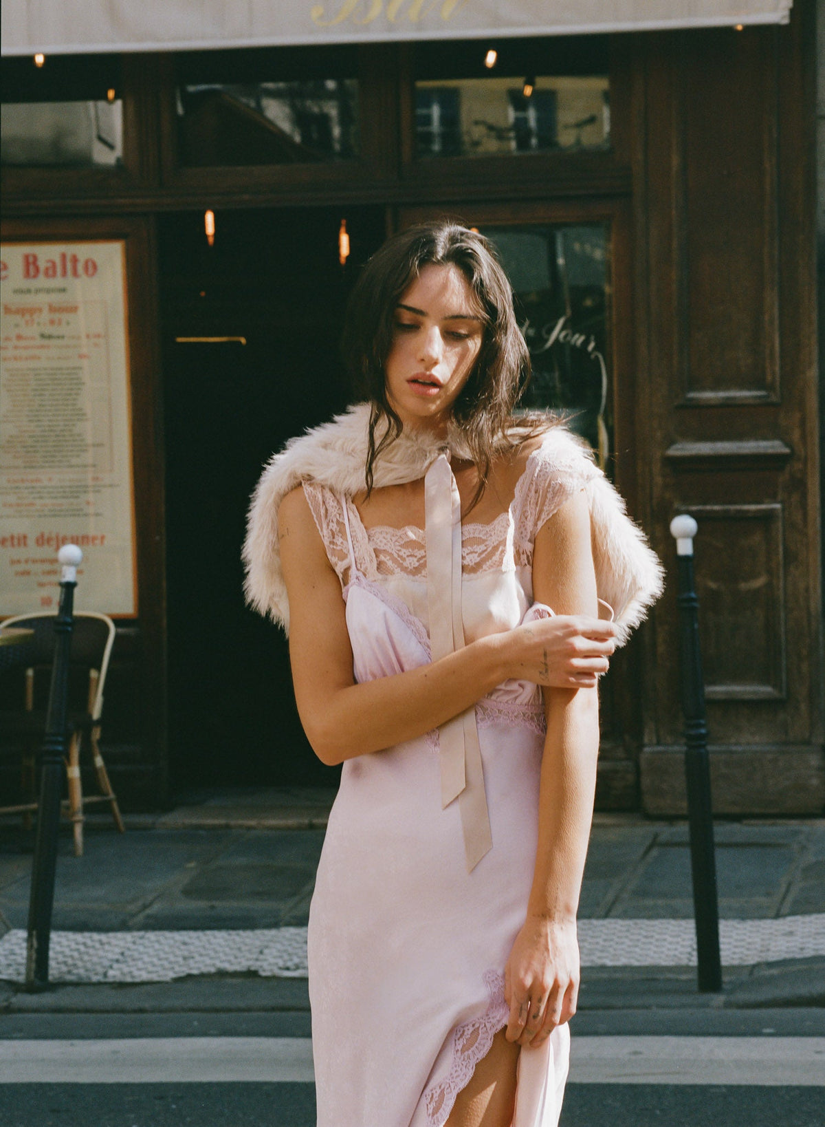 Chiara Midi Dress Lilac Snow - For Love & Lemons