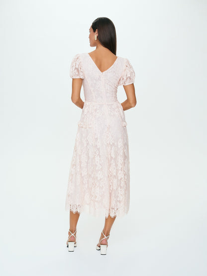 Rosa Midi Dress Pale Pink - For Love & Lemons