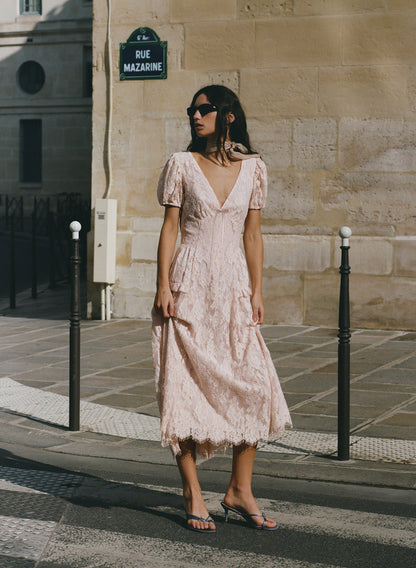 Rosa Midi Dress Pale Pink - For Love & Lemons