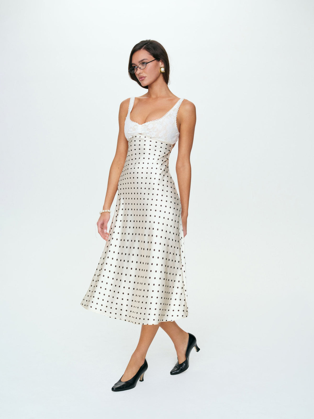 Cienna Midi Dress Cream - For Love & Lemons