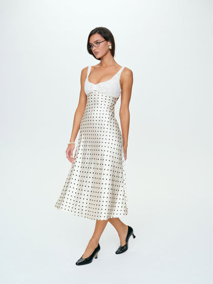 Cienna Midi Dress Cream - For Love & Lemons