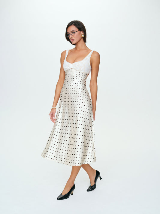 Cienna Midi Dress Cream - For Love & Lemons