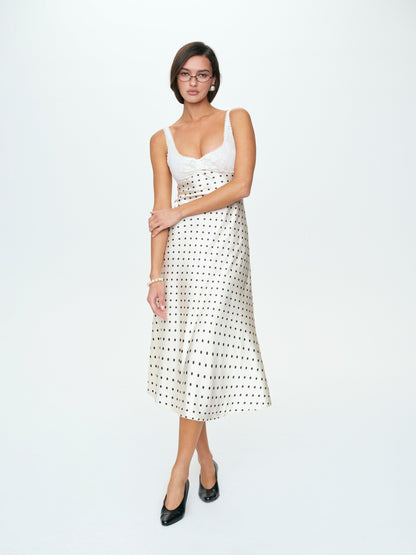Cienna Midi Dress Cream - For Love & Lemons