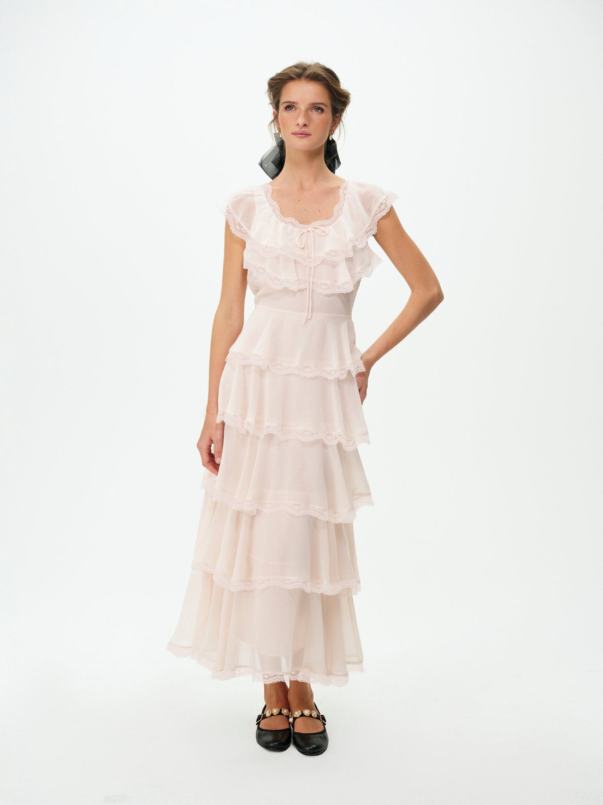 Taylor Midi Dress Light Pink - For Love & Lemons