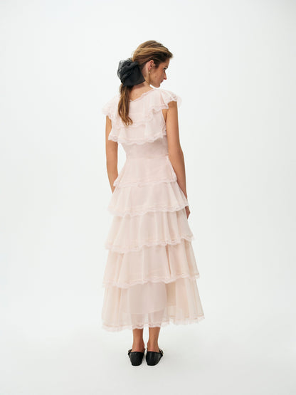 Taylor Midi Dress Light Pink - For Love & Lemons
