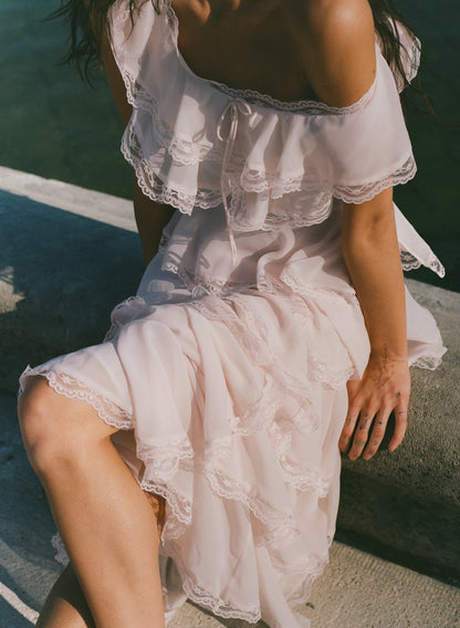 Taylor Midi Dress Light Pink - For Love & Lemons