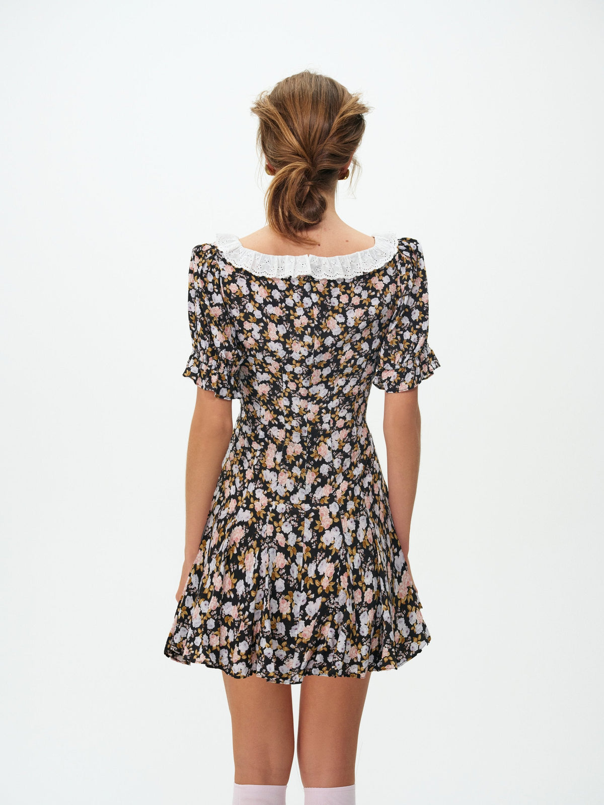 Canyon Blossom Mini Dress Black - For Love & Lemons