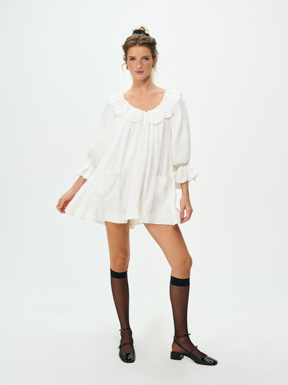 Irena Mini Dress Cream - For Love & Lemons