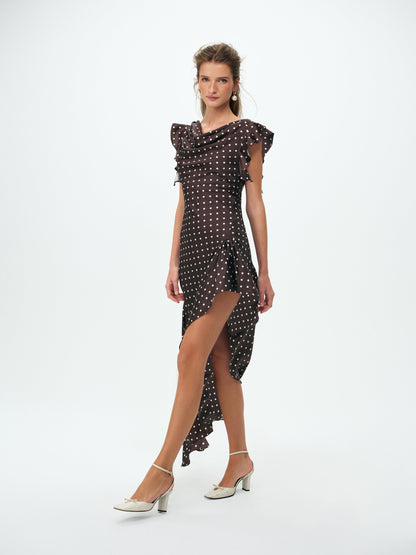 Lani Maxi Dress Brown - For Love & Lemons