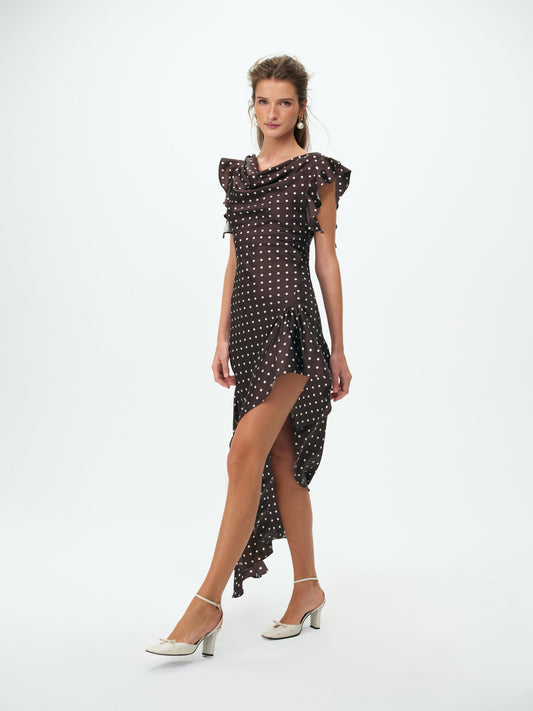 Lani Maxi Dress Brown - For Love & Lemons