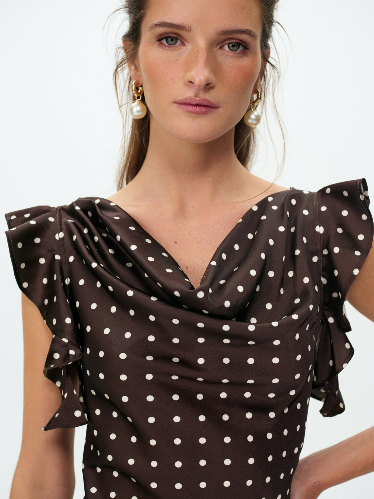 Lani Maxi Dress Brown - For Love & Lemons