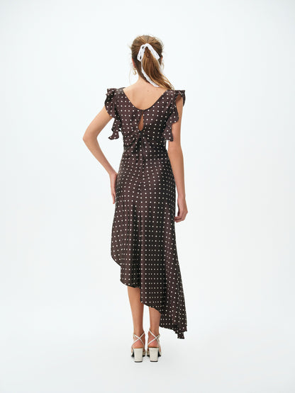 Lani Maxi Dress Brown - For Love & Lemons