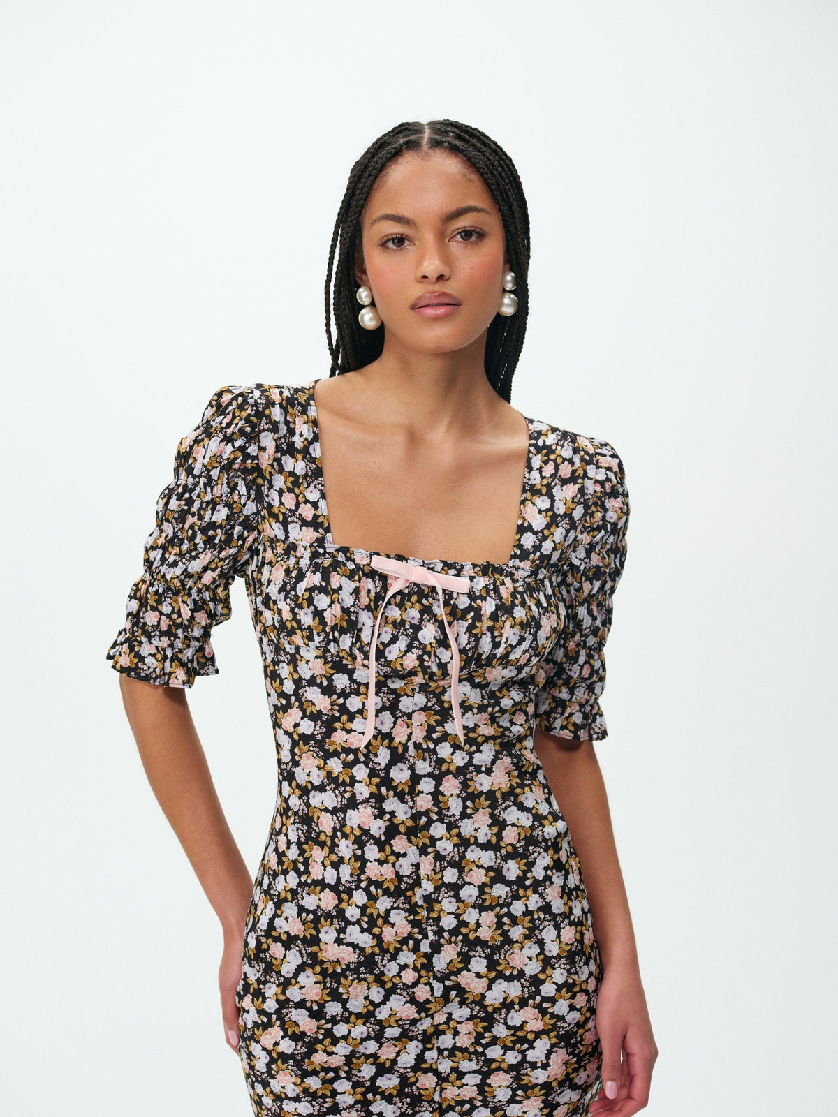 Canyon Blossom Maxi Dress Black - For Love & Lemons