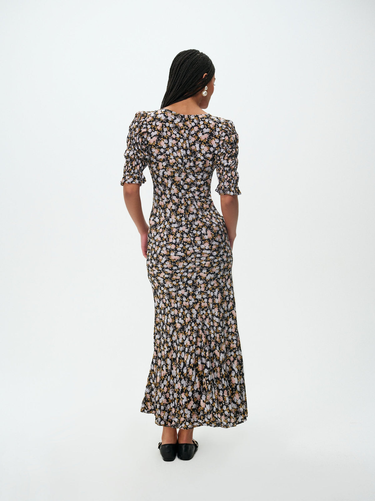 Canyon Blossom Maxi Dress Black - For Love & Lemons