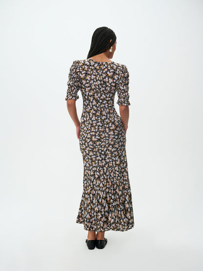 Canyon Blossom Maxi Dress Black - For Love & Lemons