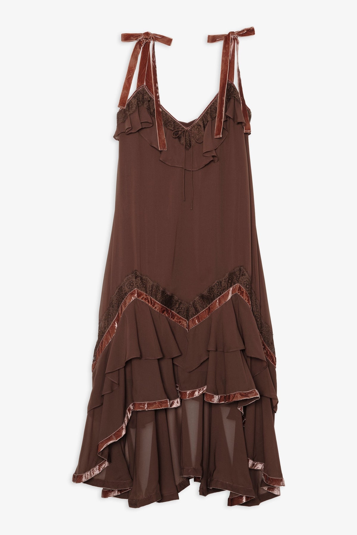 Layla Maxi Dress Chocolate - For Love & Lemons