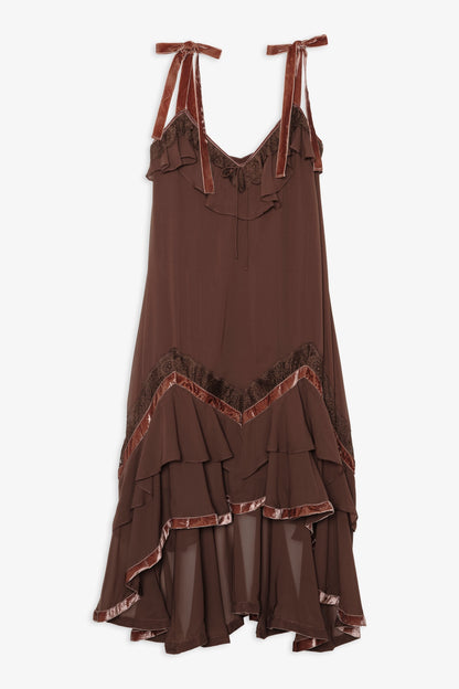 Layla Maxi Dress Chocolate - For Love & Lemons
