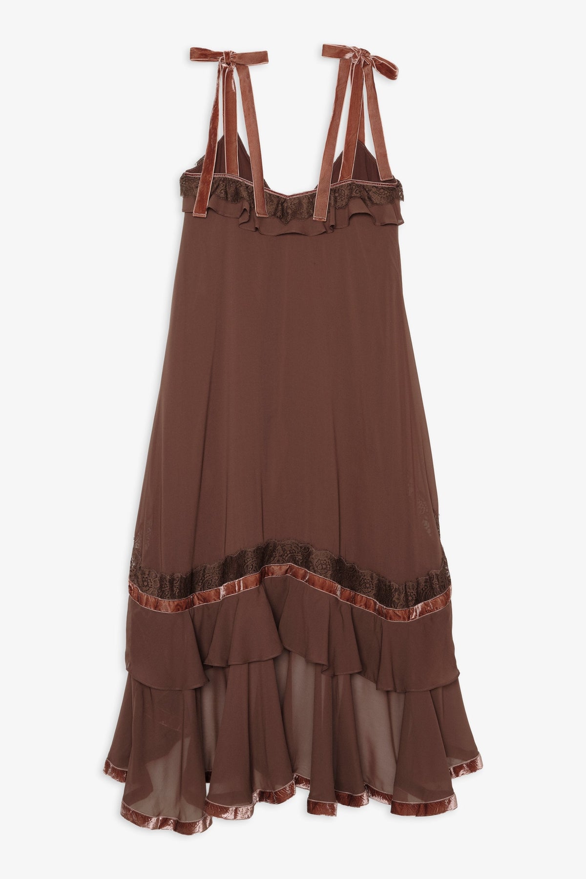 Layla Maxi Dress Chocolate - For Love & Lemons