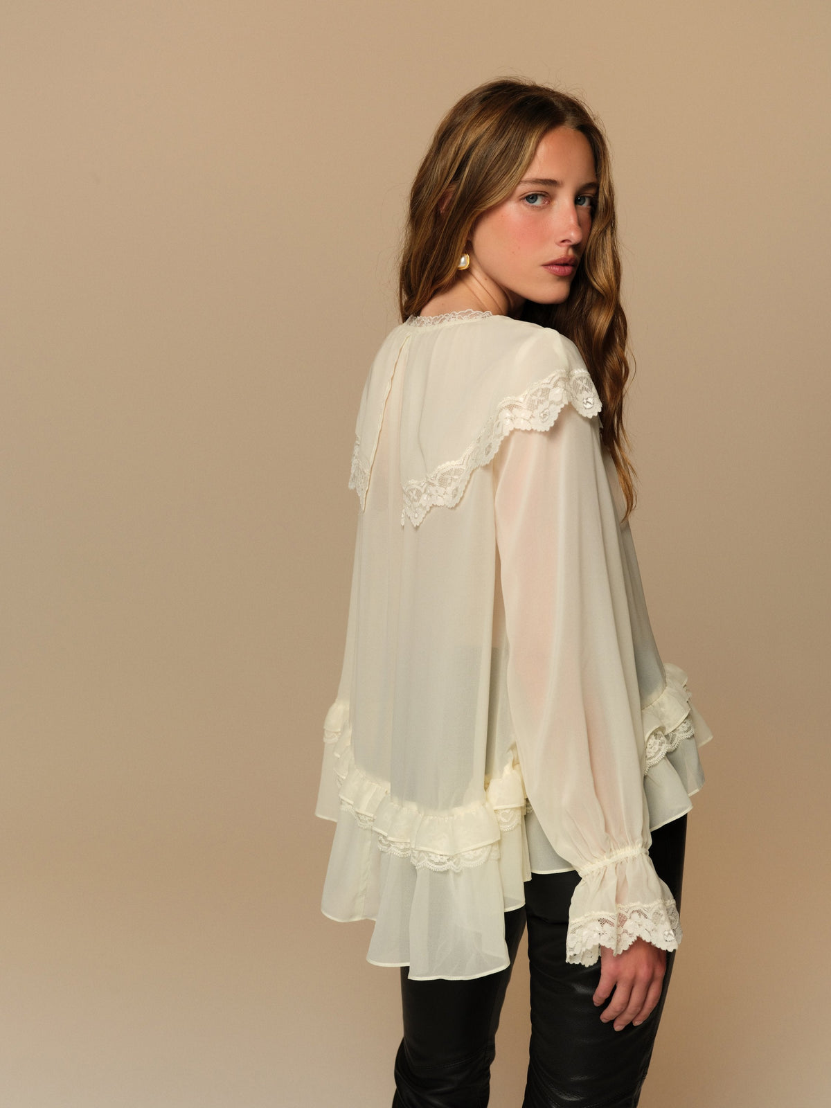 Kayla Top Cream - For Love & Lemons