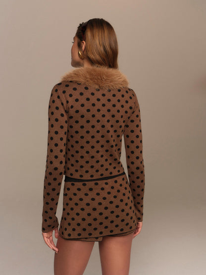 Spencer Cardigan Brown - For Love & Lemons