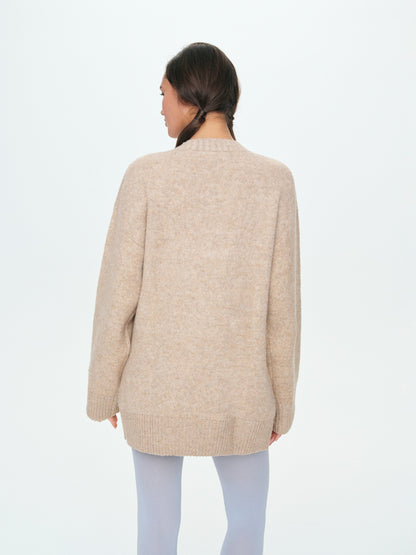Sally Sweater & Scarf Set Tan - For Love & Lemons