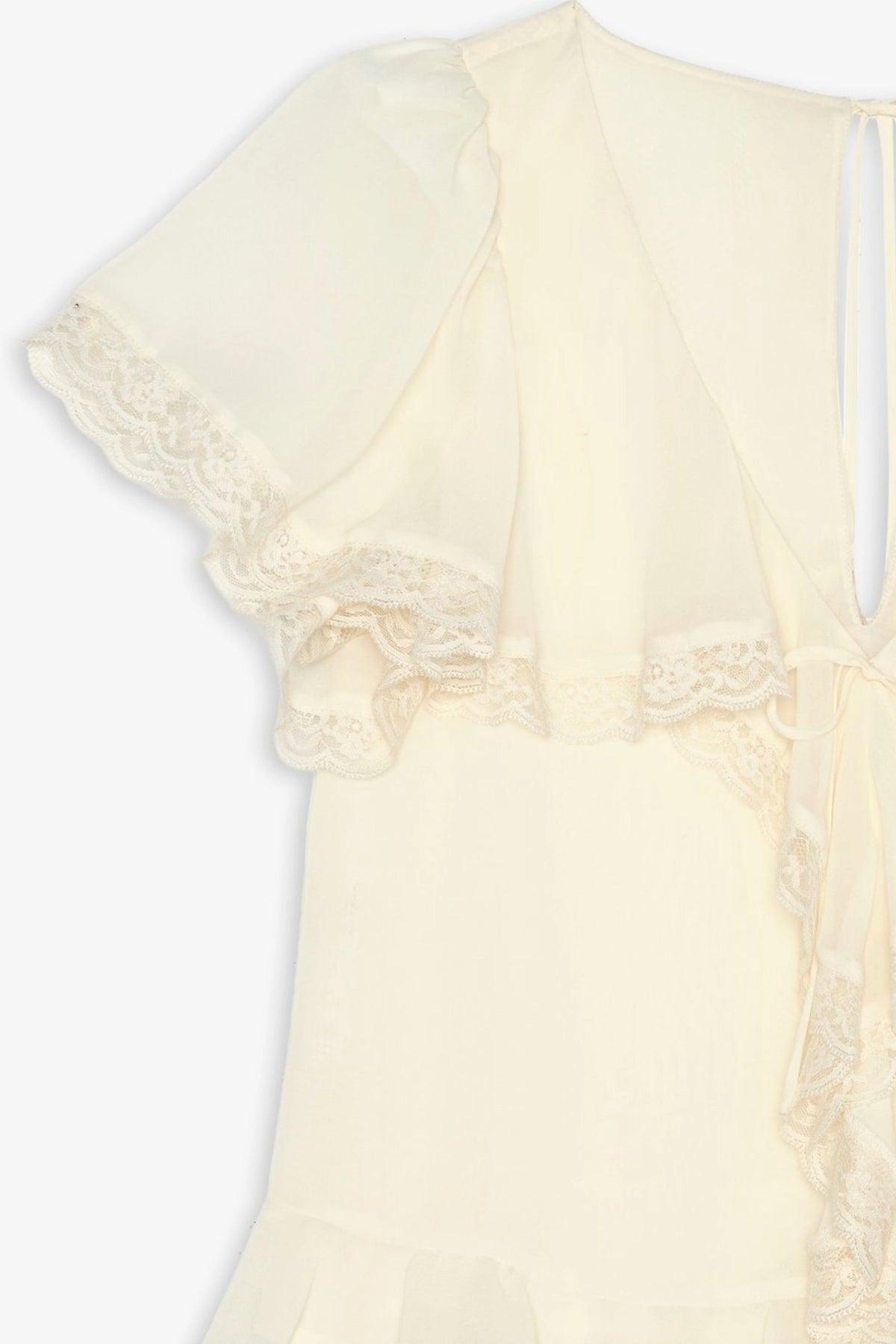 Layla Ruffle Top Cream - For Love & Lemons