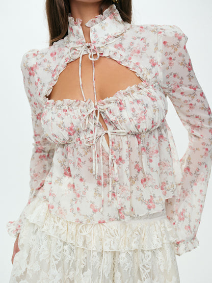 Country Floral Top Cream - For Love & Lemons