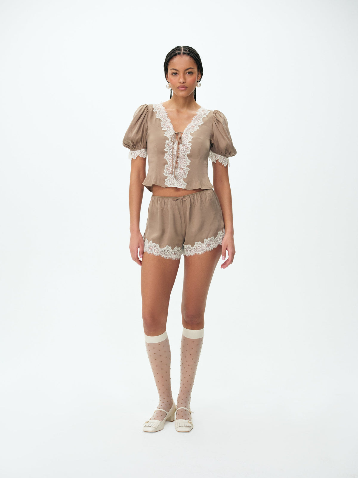 Luna Top Brown - For Love & Lemons