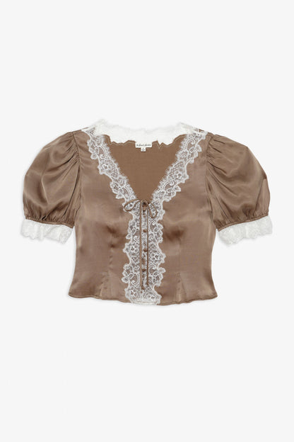 Luna Top Brown - For Love & Lemons