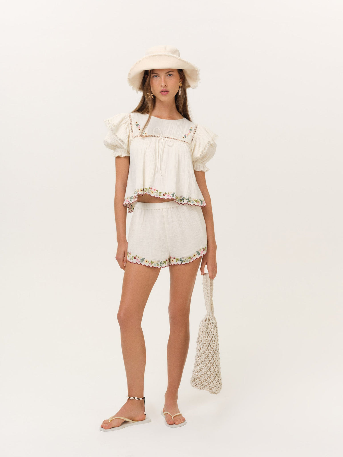 Leah Top Cream - For Love & Lemons