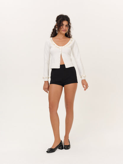 Seashell Cardigan Cream - For Love & Lemons