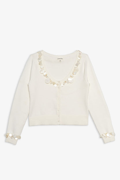 Seashell Cardigan Cream - For Love & Lemons