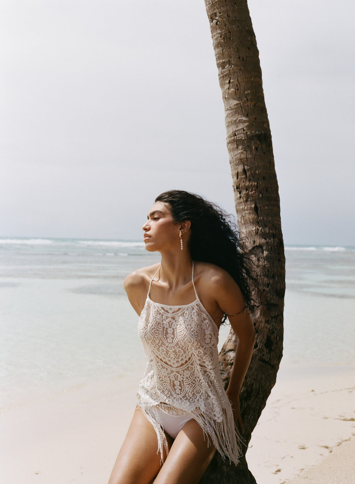 Siren Fringe Top Cream - For Love & Lemons