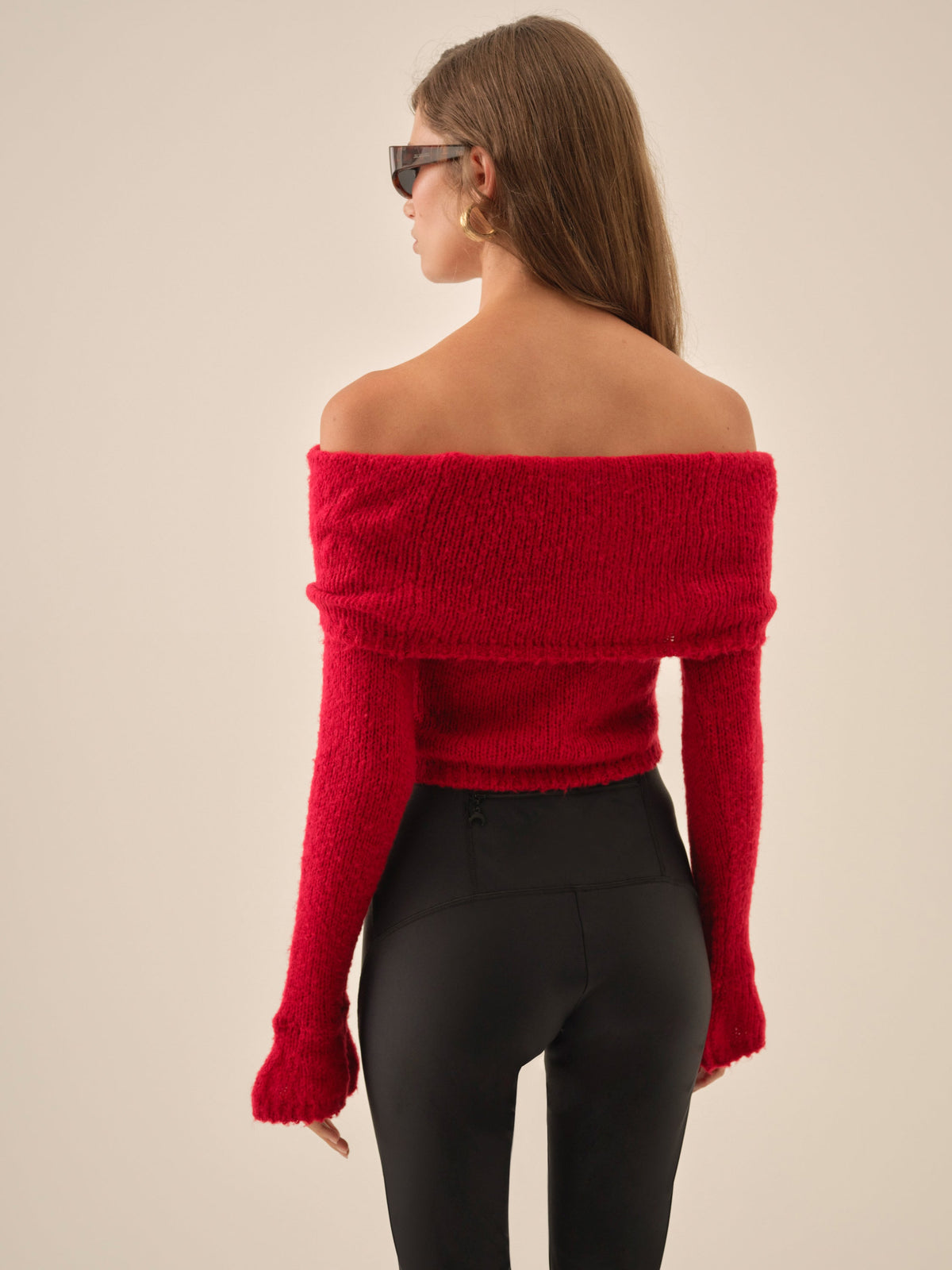 Aspen Knit Top Red - For Love & Lemons