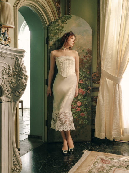 Rose Bustier Cream - For Love & Lemons