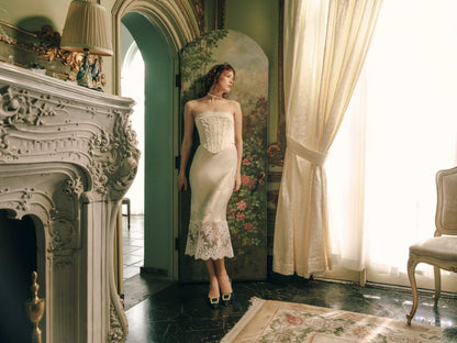 Rose Bustier Cream - For Love & Lemons