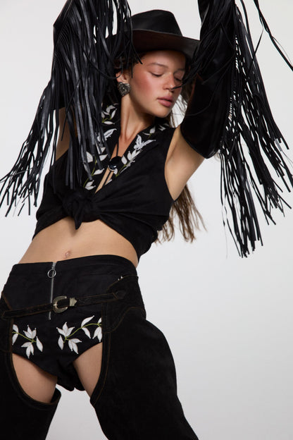 Weston Vest Black - For Love & Lemons