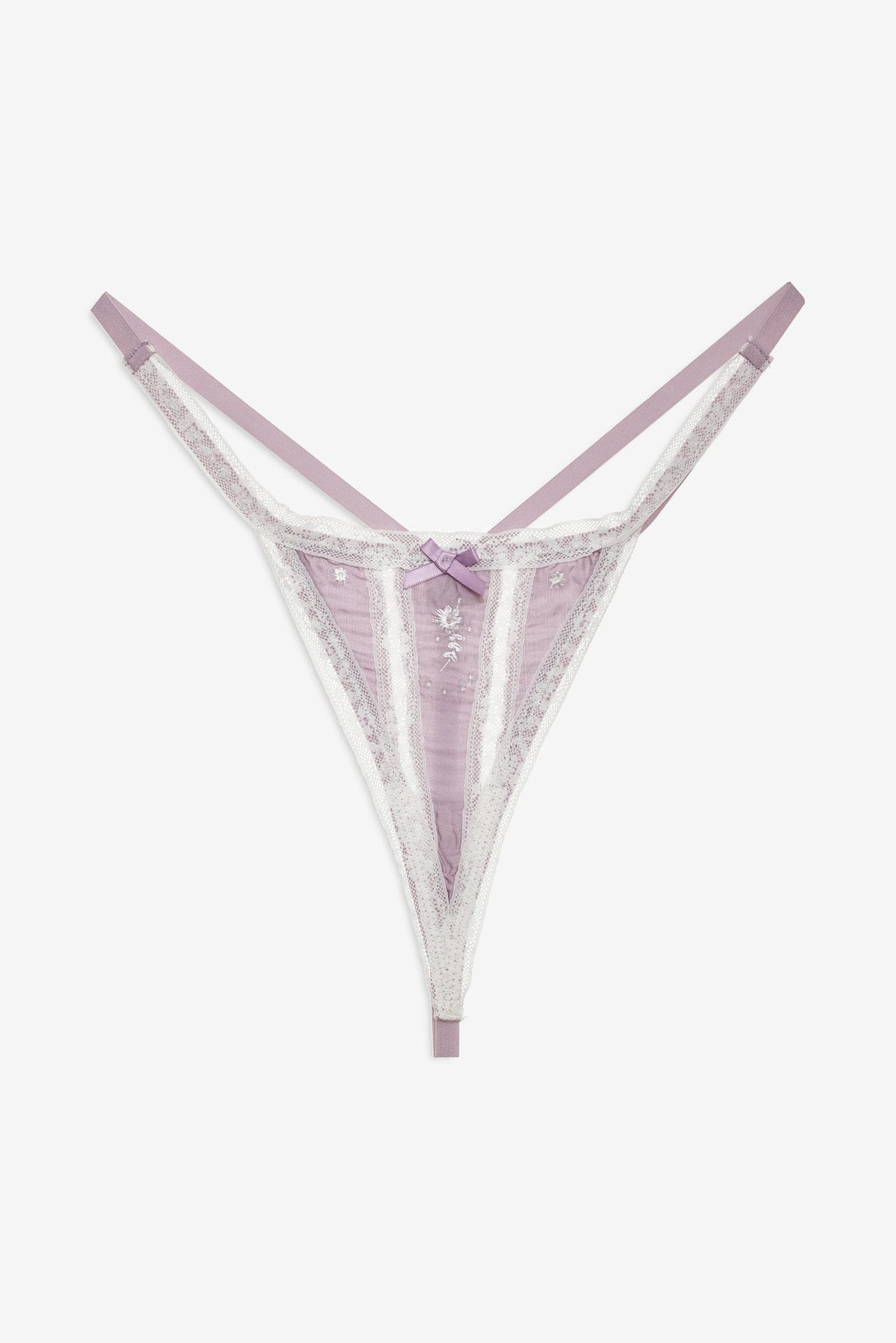 Marlo Thong Panty Plum - For Love & Lemons