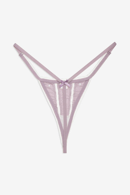 Marlo Thong Panty Plum - For Love & Lemons