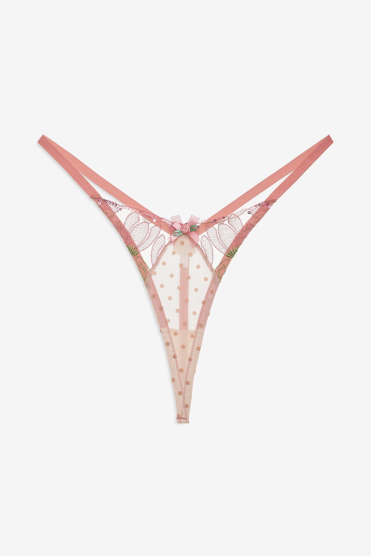 Blushing Tulips Thong Panty Pink - For Love & Lemons
