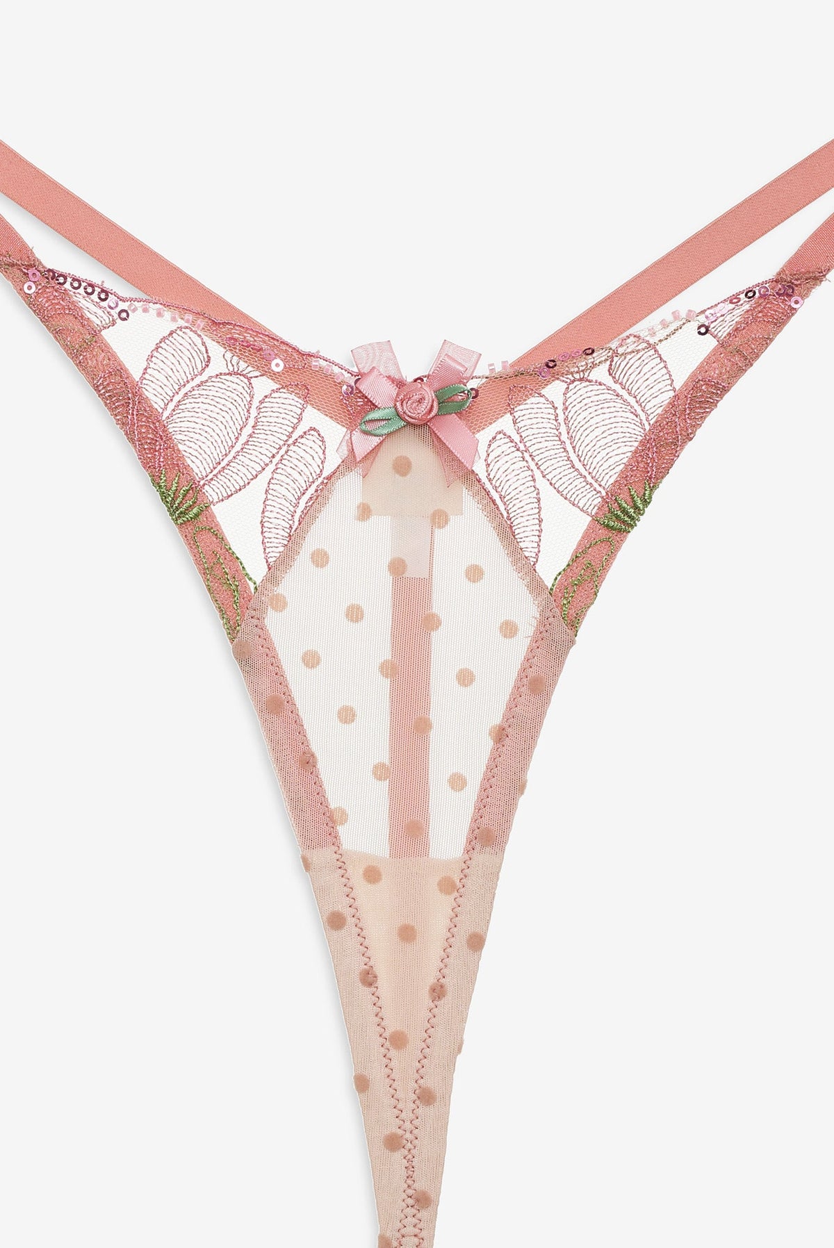 Blushing Tulips Thong Panty Pink - For Love & Lemons