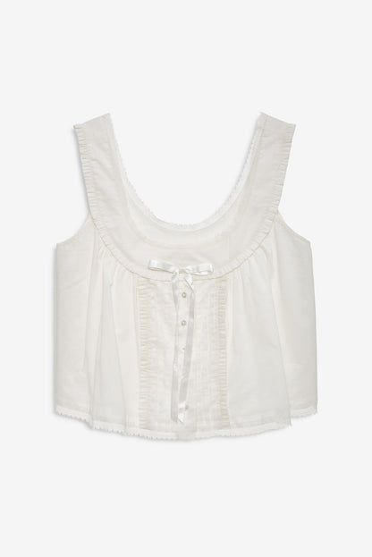 Carmella Sleep Top Vintage Cream - For Love & Lemons
