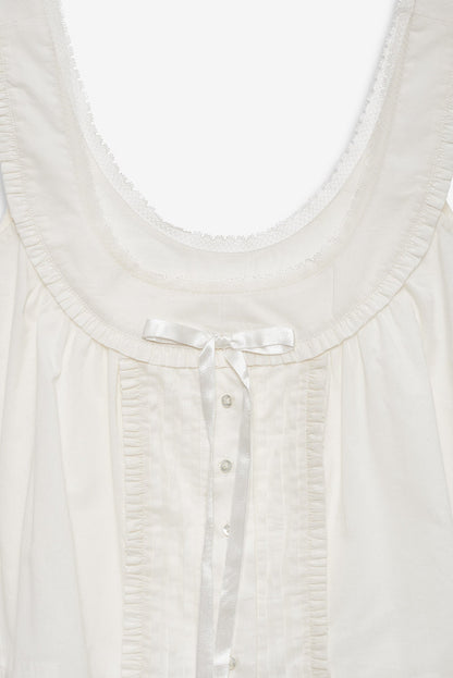 Carmella Sleep Top Vintage Cream - For Love & Lemons
