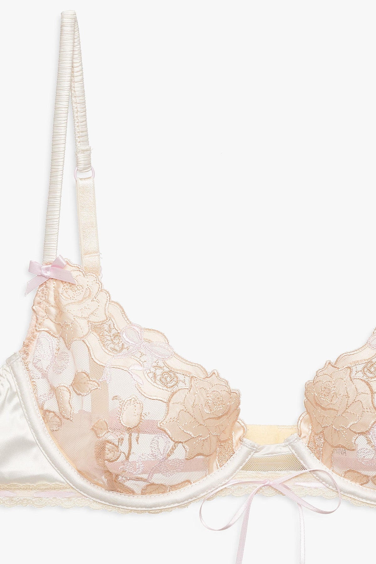 Twilight Rose Underwire Bra Nude Pink - For Love & Lemons
