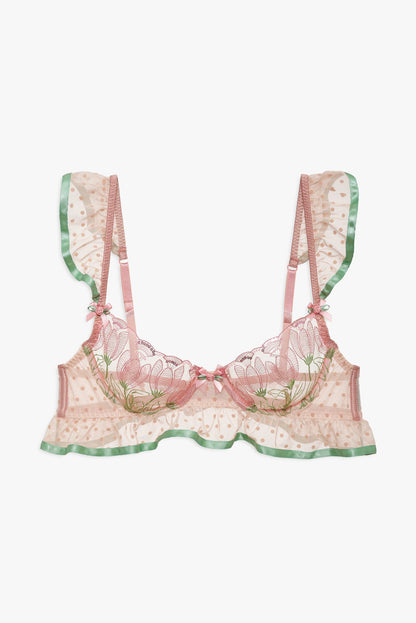 Blushing Tulips Underwire Bra Pink - For Love & Lemons