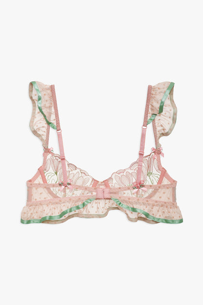 Blushing Tulips Underwire Bra Pink - For Love & Lemons