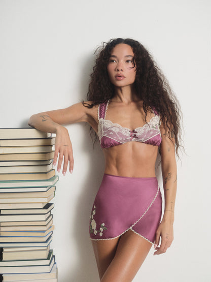 Serena Panty Skirt Pink - For Love & Lemons