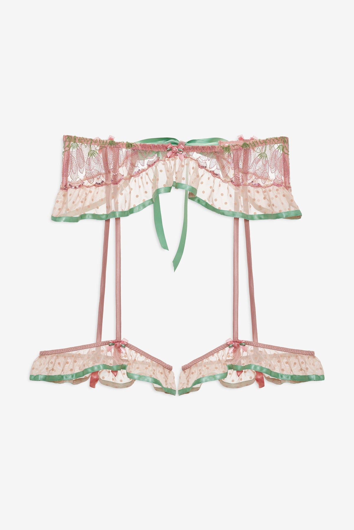 Blushing Tulips Garter Belt Pink - For Love & Lemons