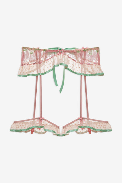 Blushing Tulips Garter Belt Pink - For Love & Lemons