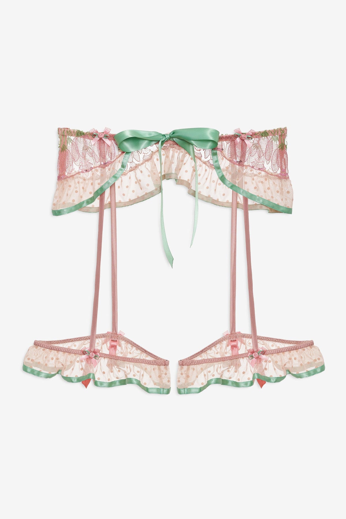 Blushing Tulips Garter Belt Pink - For Love & Lemons